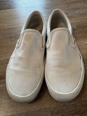 Vans Classic Slip-On Canvas Sneakers - Off White